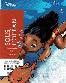 Coloriages Mystères Disney – Sous l’océan | PDF Digital Coloring Book
