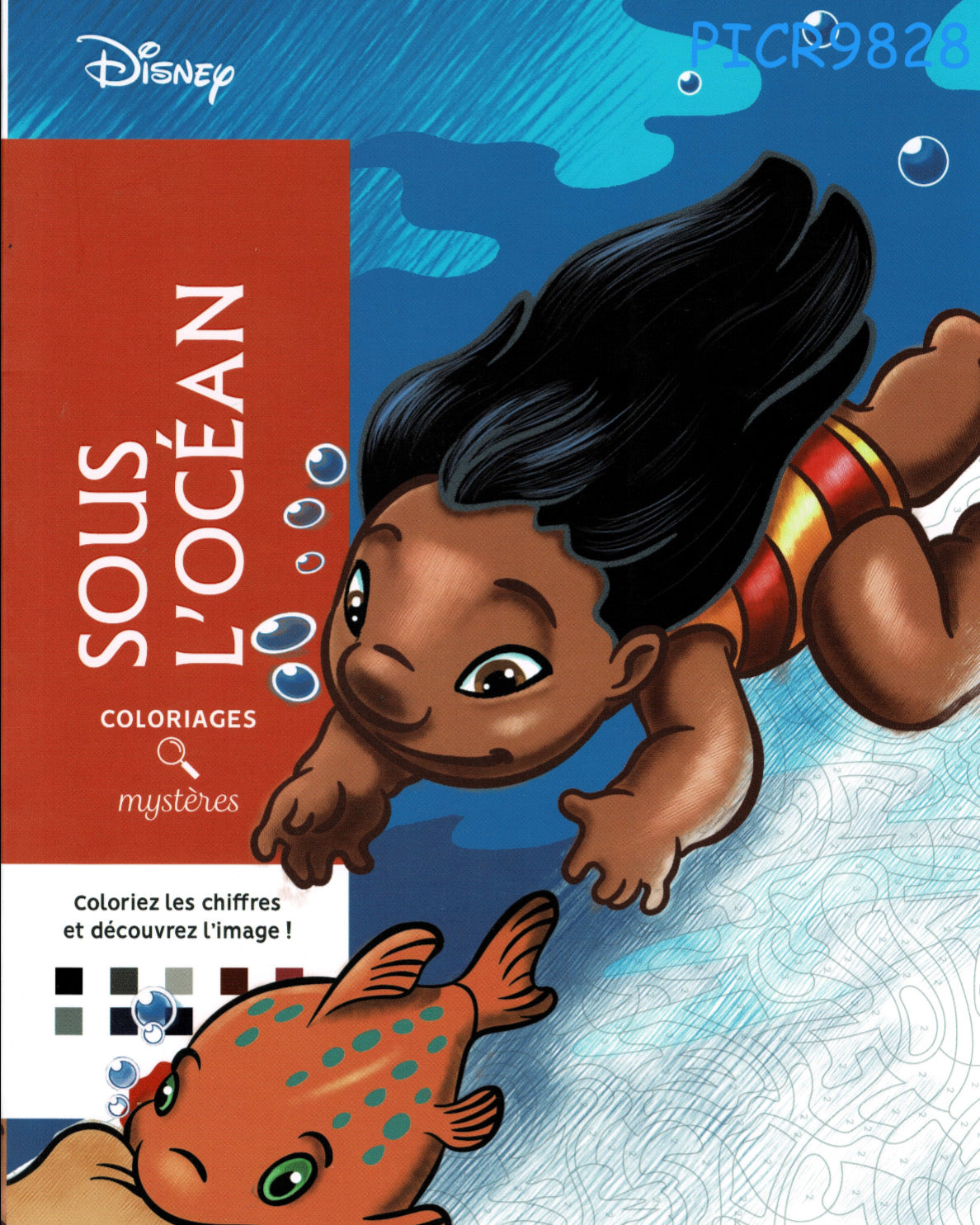 Coloriages Mystères Disney – Sous l’océan | PDF Digital Coloring Book