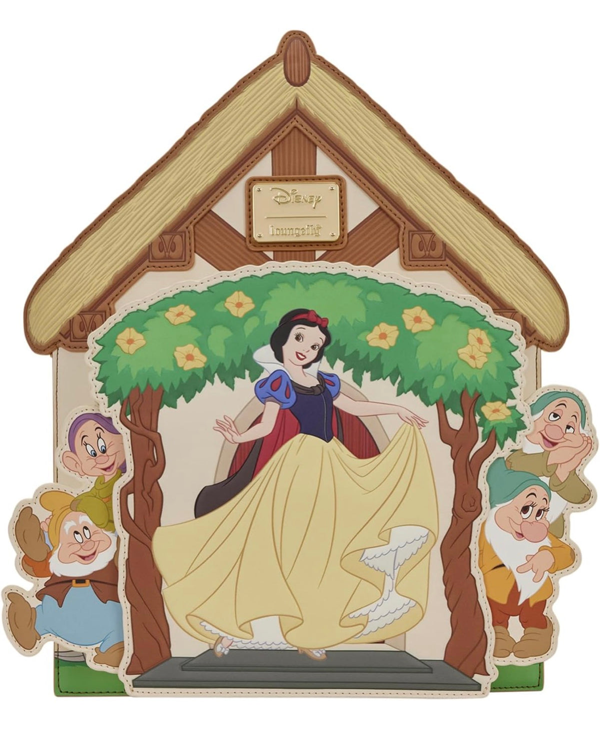 Loungefly Disney Snow White Cottage Interactive Mini Backpack