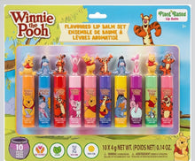 Winnie the Pooh 10-Piece Flavored Lip Balm Set with 3D Character Toppers
