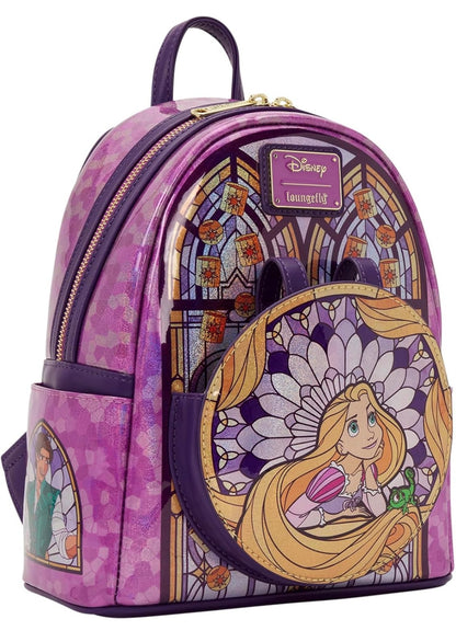 Loungefly Disney Tangled Rapunzel Stained Glass Mini Backpack
