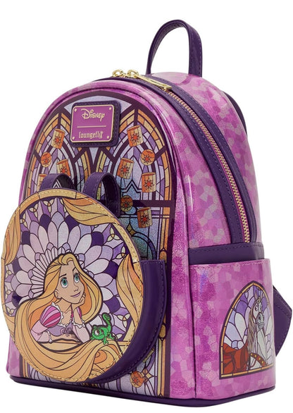 Loungefly Disney Tangled Rapunzel Stained Glass Mini Backpack