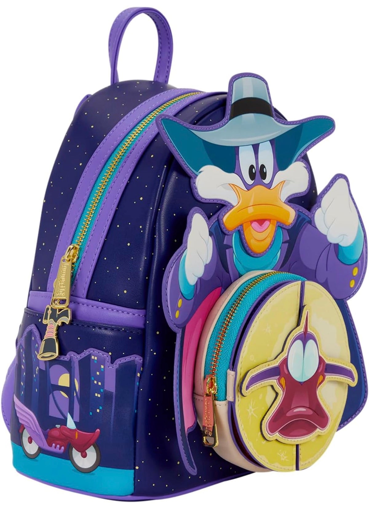 Loungefly Disney Darkwing Duck Glow-in-the-Dark Mini Backpack