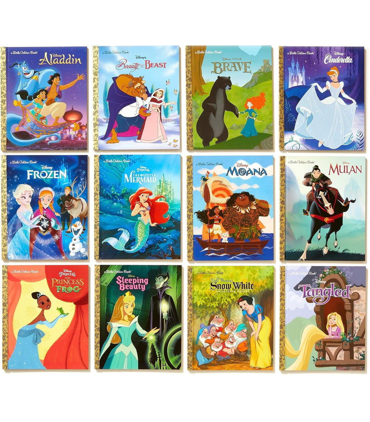 Disney Ultimate Princess Celebration – 12 Little Golden Books Box Set | Physical Edition