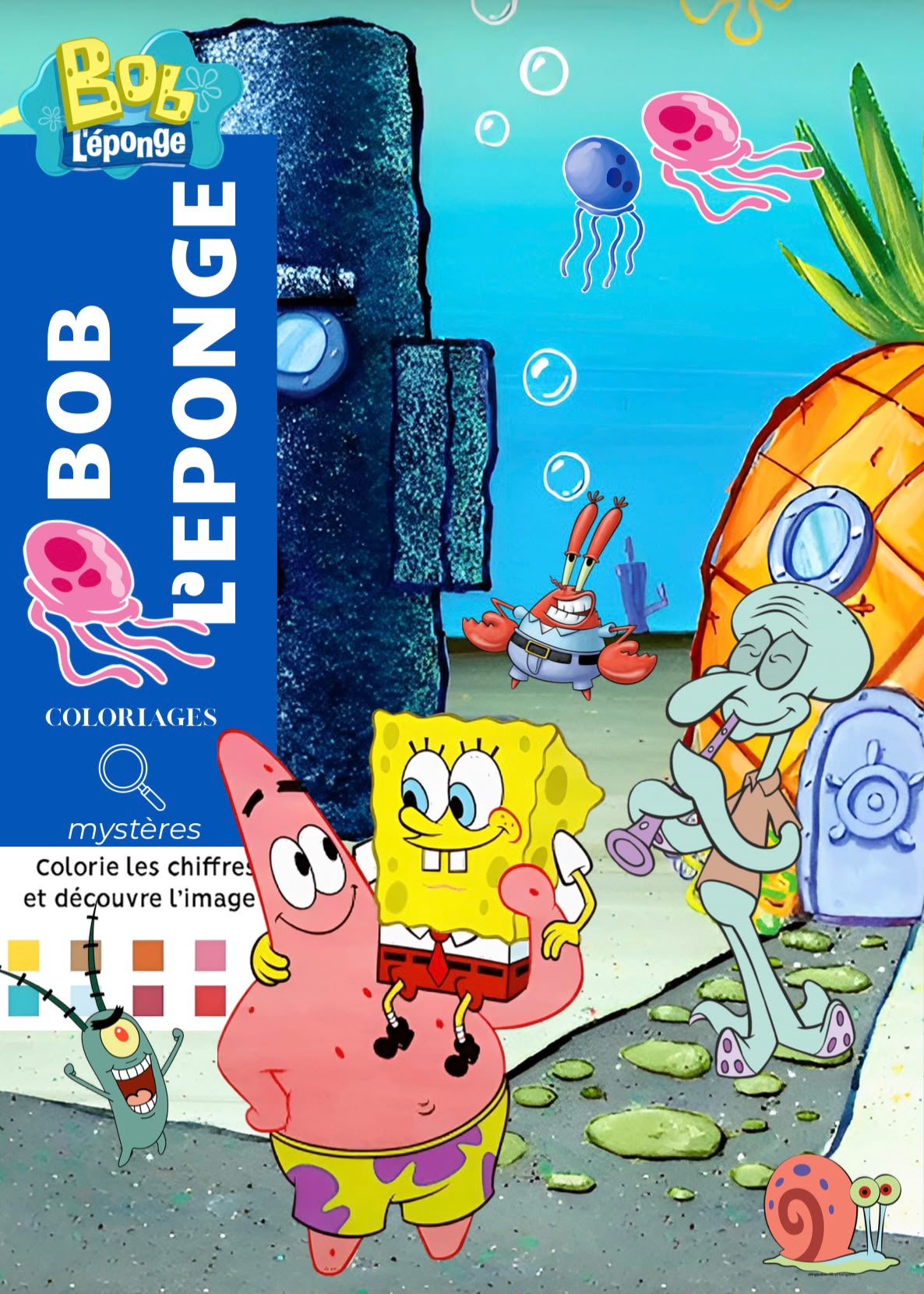 Coloriages Mystères – Bob l’Éponge | PDF Digital Coloring Book