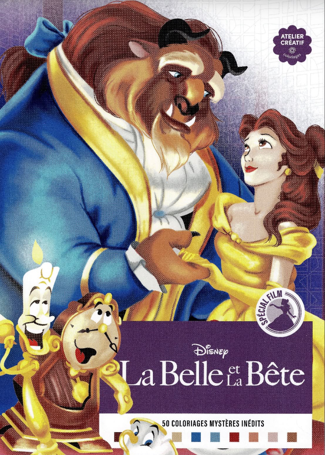 Coloriages Mystères Disney – Spécial Film : La Belle et la Bête | PDF Digital Coloring Book