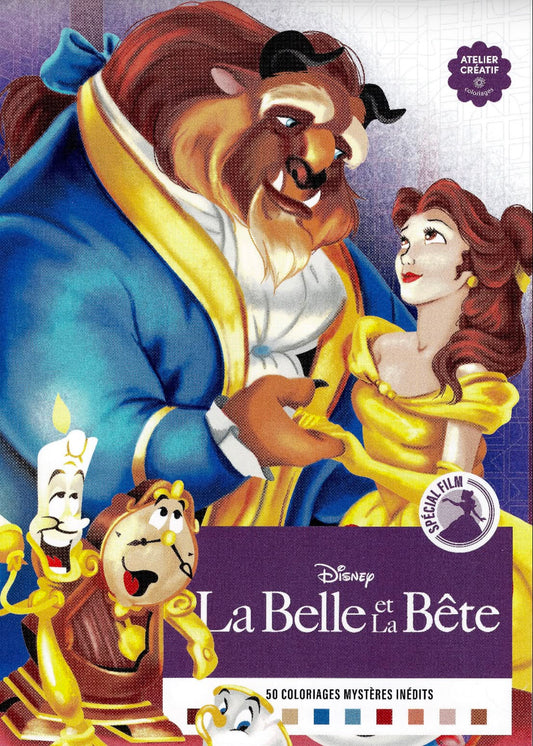 Coloriages Mystères Disney – Spécial Film : La Belle et la Bête | PDF Digital Coloring Book